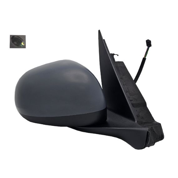 Acessar a peça Espelho retrovisor elétrico direito, convexo, aquecido, preparado, rebatível, sonda, cortesia (10 pinos)