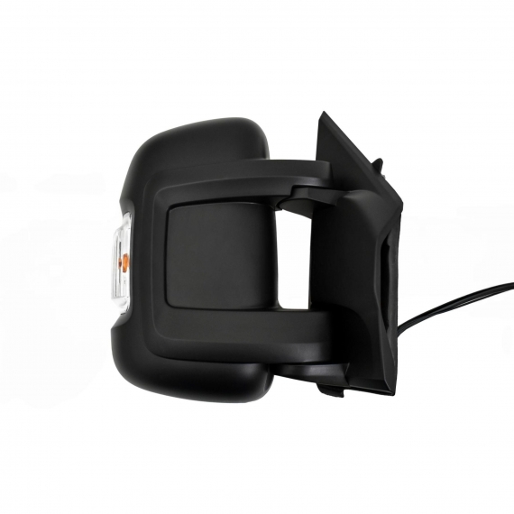 Espelho retrovisor elétrico direito, preto, convexo, aquecido, com pisca, com antena (16W) (braço curto) (9 pinos) CITROEN-JUMPER pour CITROEN JUMPER  pour CITROEN JUMPER