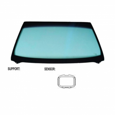 Acessar a peça Para-brisas verde, controlo solar, friso inferior