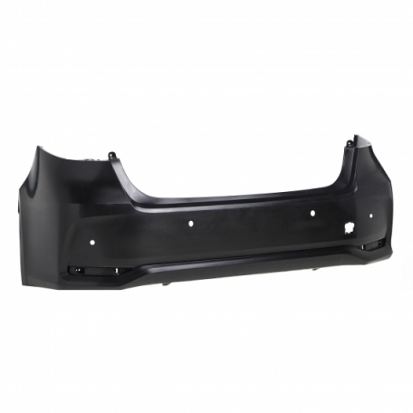 Acessar a peça Para-choques traseiro preto, 4 orifícios para sensores (Mod. Sedan)