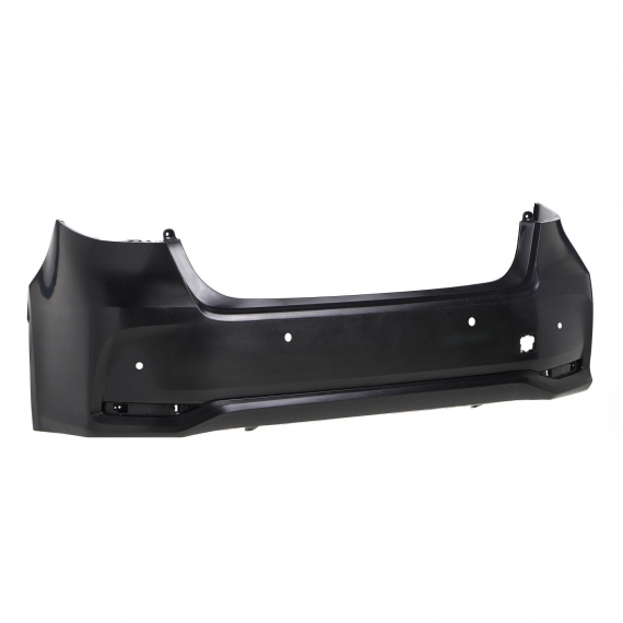 Acessar a peça Para-choques traseiro preto, 4 orifícios para sensores (Mod. Sedan)