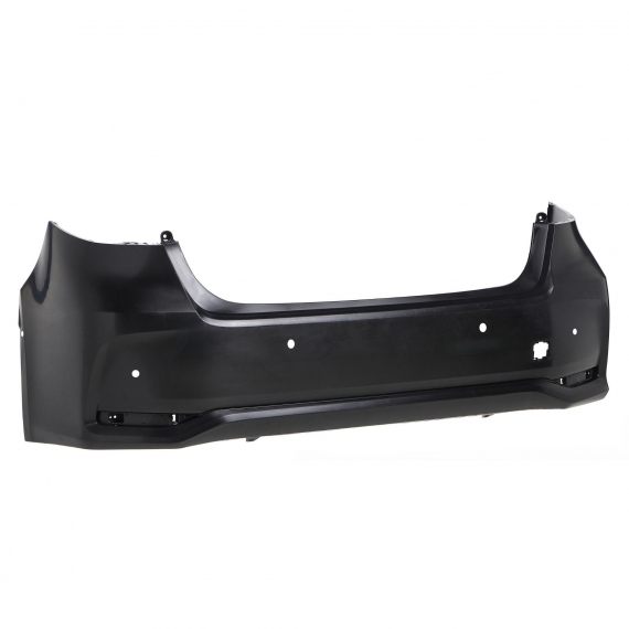 Acessar a peça Para-choques traseiro preto, 6 orifícios para sensores (Mod. Sedan)