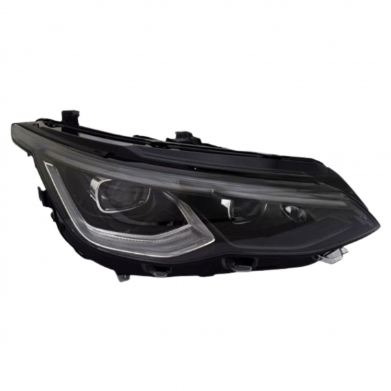 Acessar a peça Farol elétrico esquerdo, preto, luz diurna, LED (Motor)