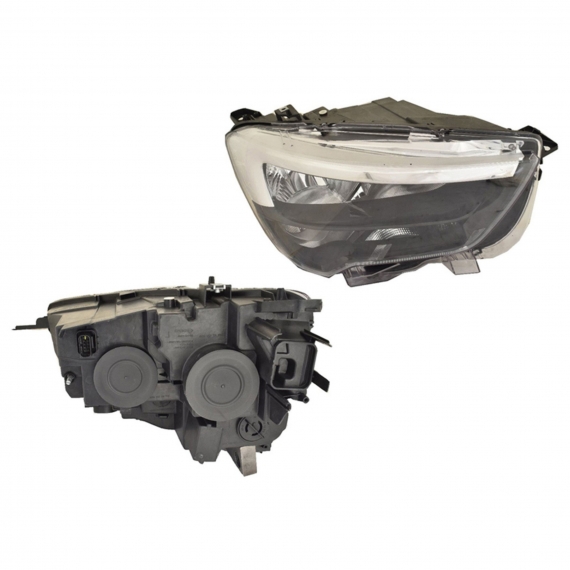 Acessar a peça Farol manual e elétrico direito, H1+H7 (Motor)