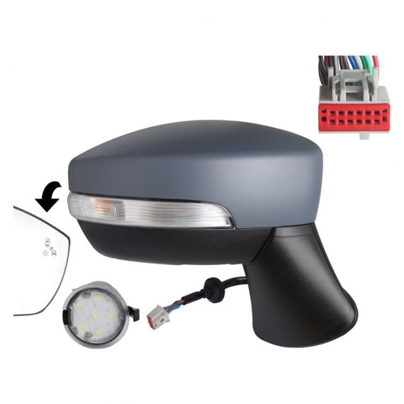 Acessar a peça Espelho retrovisor elétrico direito, preparado, convexo, aquecido, rebatível, com pisca, cortesia, side (12 pinos) (A partir de 2019)