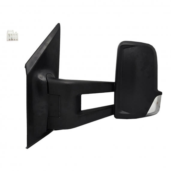 Acessar a peça Espelho retrovisor manual esquerdo, convexo, com pisca (2 pinos) (braço medio)