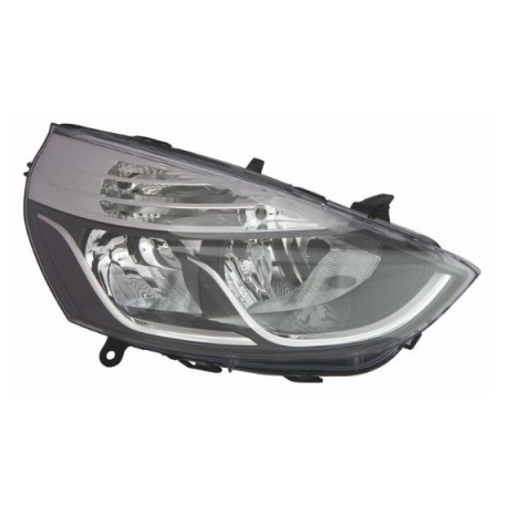 Acessar a peça Farol elétrico direito, preto e cromado, H1+H7 (Motor)