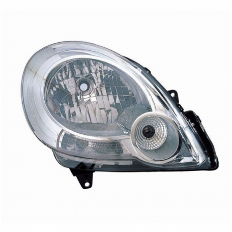 Acessar a peça Farol elétrico direito, cromado, luz diurna, H4