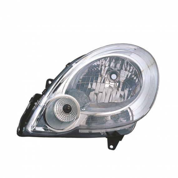 Acessar a peça Farol elétrico esquerdo, cromado, luz diurna, H4