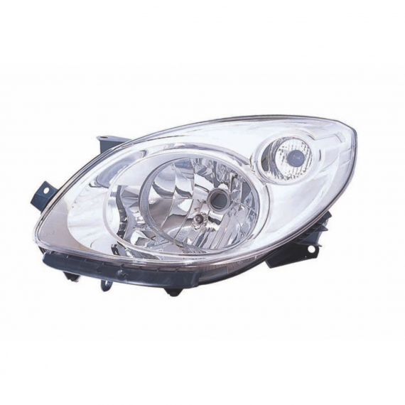 Acessar a peça Farol elétrico esquerdo, cromado, H4