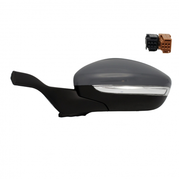 Acessar a peça Espelho retrovisor elétrico esquerdo, preparado, convexo, aquecido, rebatível, com pisca (9 pinos)