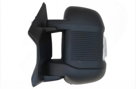 Acessar a peça Espelho retrovisor elétrico esquerdo, com pisca, convexo, aquecido, gravado, sensor e janela de ângulo morto. Braço curto