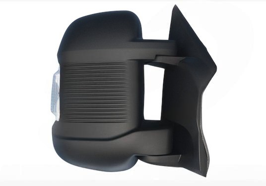 Acessar a peça Espelho retrovisor direito elétrico, convexo, aquecido, com pisca, gravação, aviso de ângulo morto e rebatível eletricamente. Braço curto