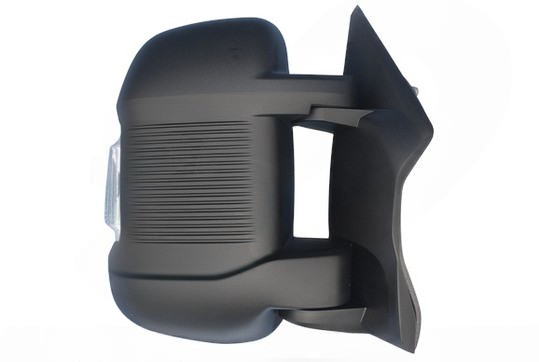 Acessar a peça Espelho retrovisor direito elétrico, convexo, aquecido, com pisca, gravação, aviso de ângulo morto, antena digital e rebatível eletricamente. Braço curto