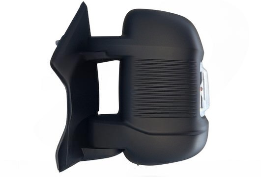 Acessar a peça Espelho retrovisor elétrico do lado esquerdo, com pisca, convexo, aquecido, gravado, sensor, aviso de ângulo morto, rebatível elétrico e janela de ângulo morto. Braço curto